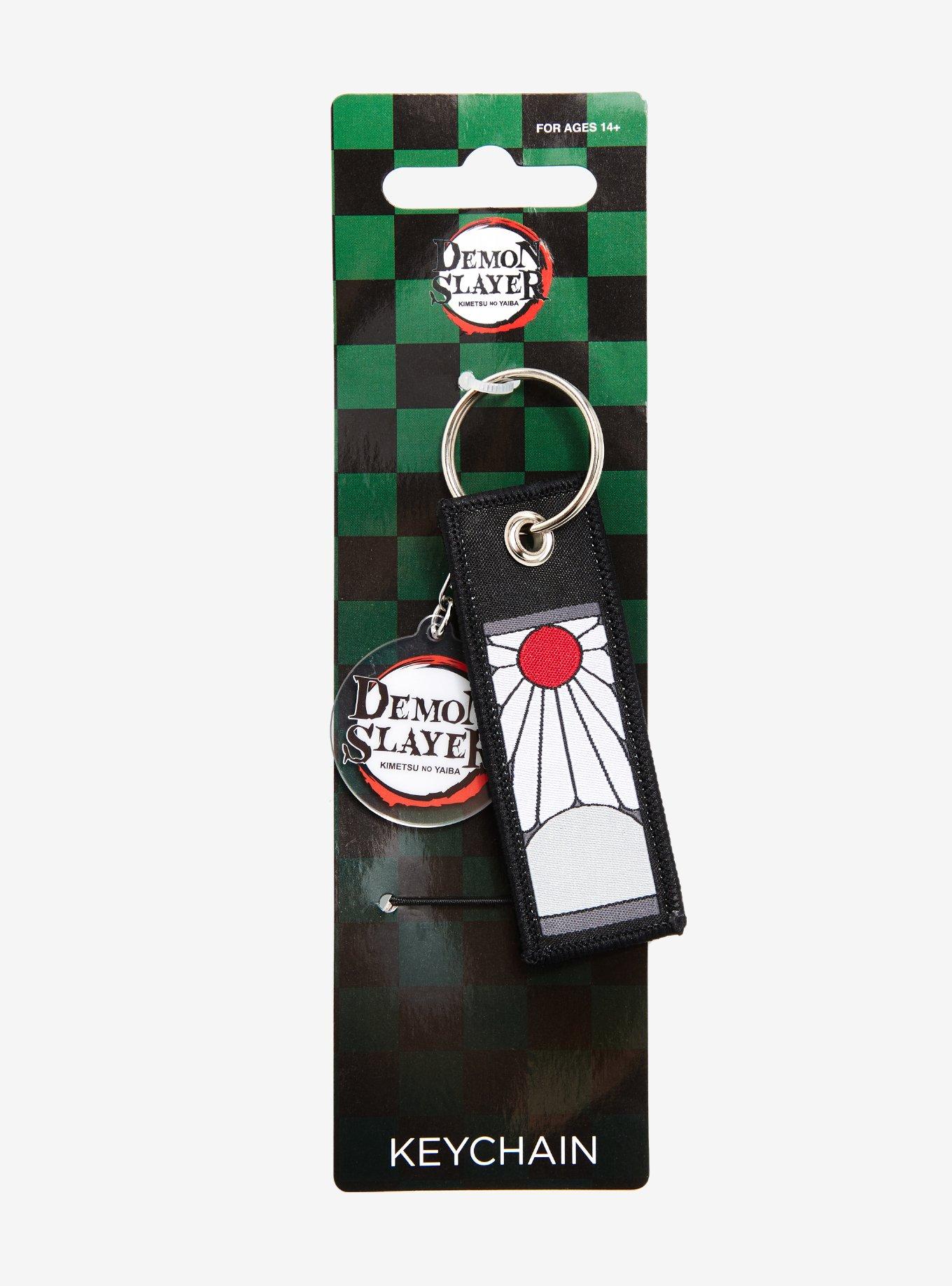 Demon Slayer: Kimetsu no Yaiba Tanjiro Kamado Fabric Hanafuda Keychain ...