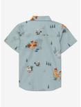 Disney Bambi Scenic Woven Toddler Button-Up - BoxLunch Exclusive, SAGE GREEN, alternate