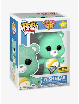 Funko Care Bears 40th Diamond Collection Pop! Animation Wish Bear Vinyl Figure Hot Topic Exclusive, , hi-res