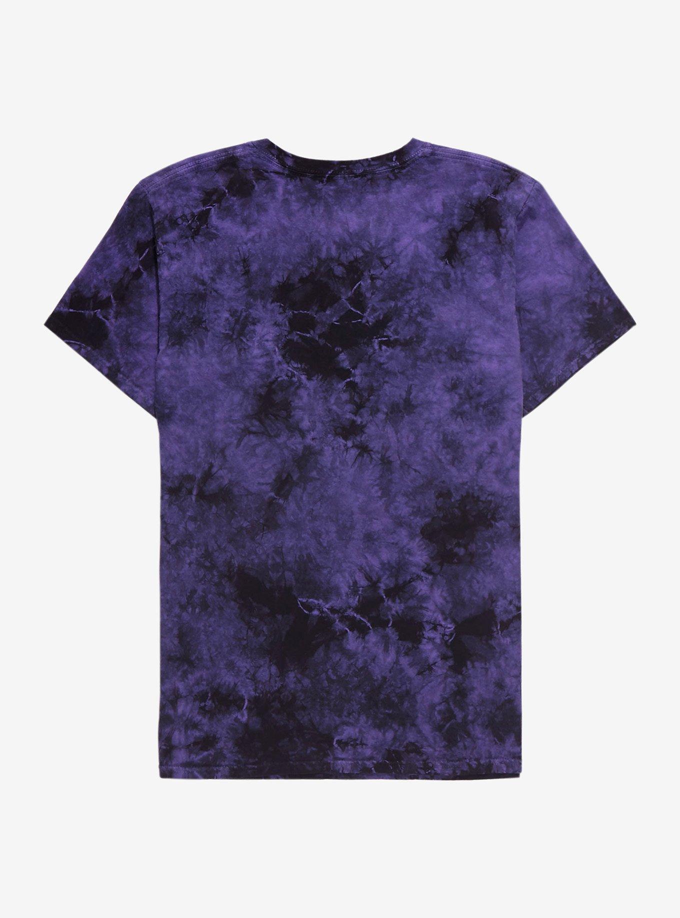 Zodiac Purple Tie-Dye Boyfriend Fit Girls T-Shirt, MULTI, alternate