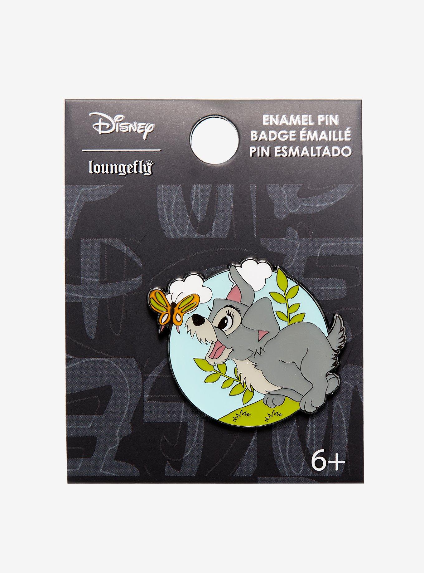 Loungefly Disney Lady And The Tramp Scamp Enamel Pin, , alternate