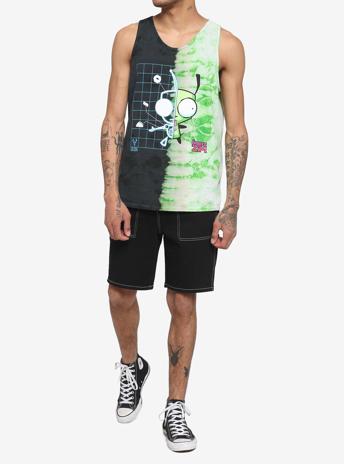 Invader Zim GIR Split Tank Top, MULTI, alternate
