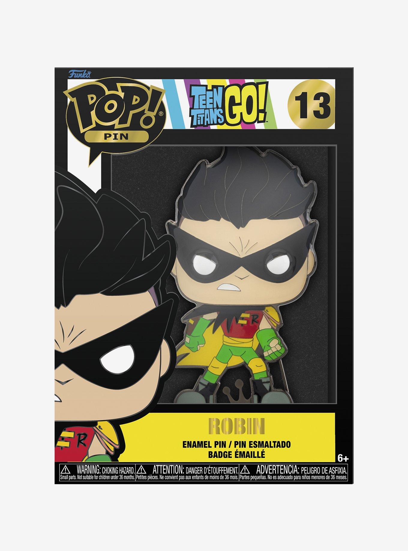 Funko Pop! Pin Teen Titans Go! Robin (The Night Begins to Shine) Large Enamel Pin, , alternate