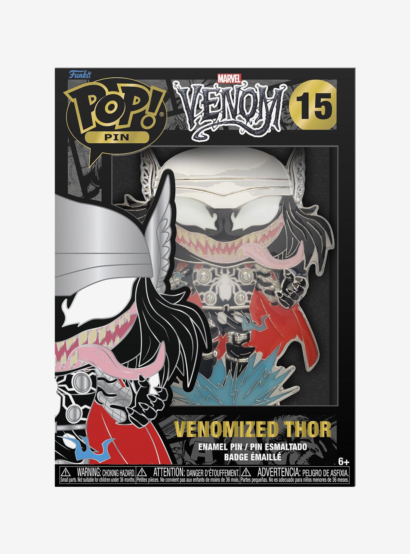 Funko Pop! Marvel Venom Venomized Thor Large Enamel Pin, , alternate