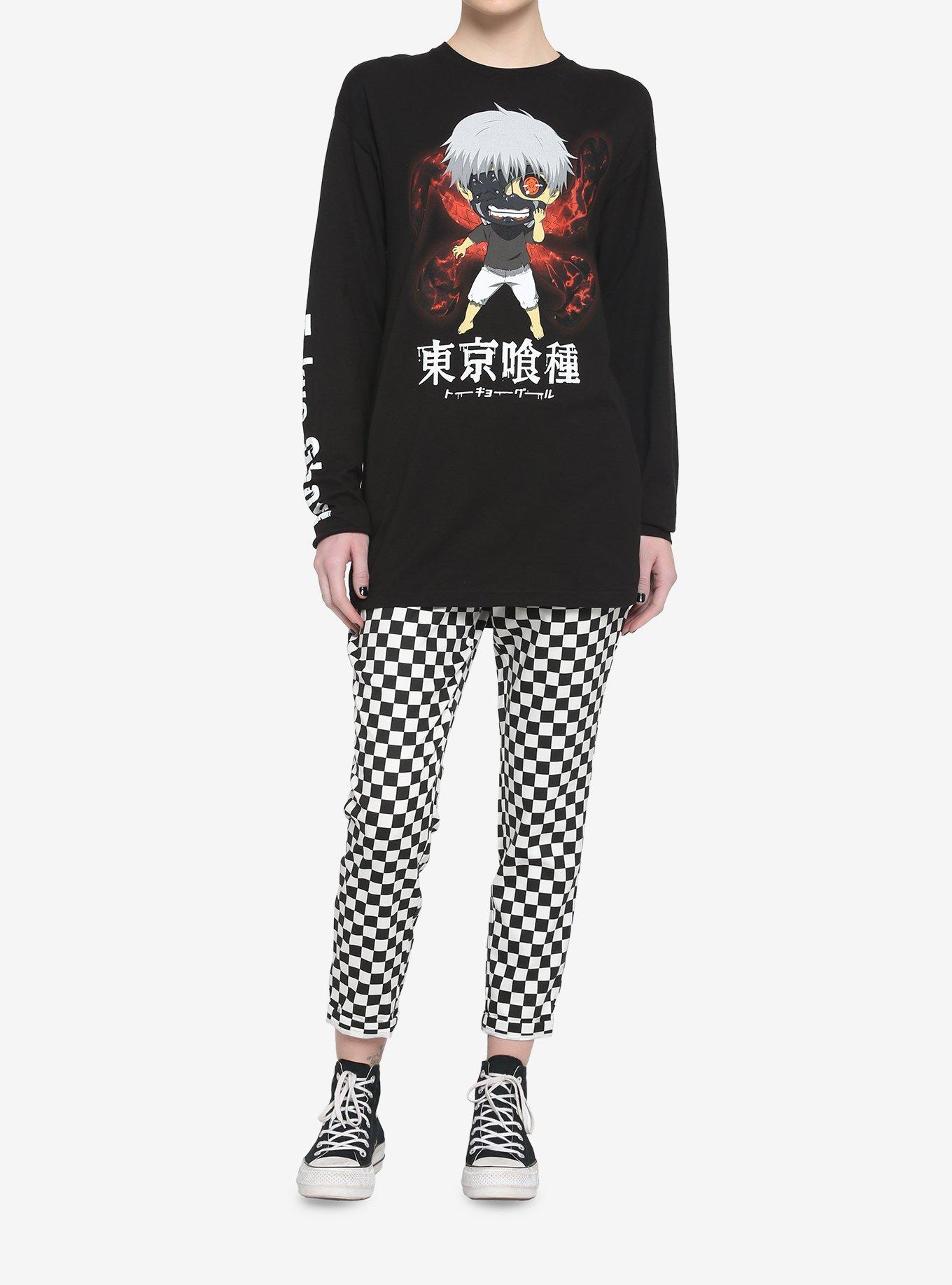 Tokyo Ghoul Chibi Ken Kaneki Girls Long-Sleeve T-Shirt, MULTI, alternate