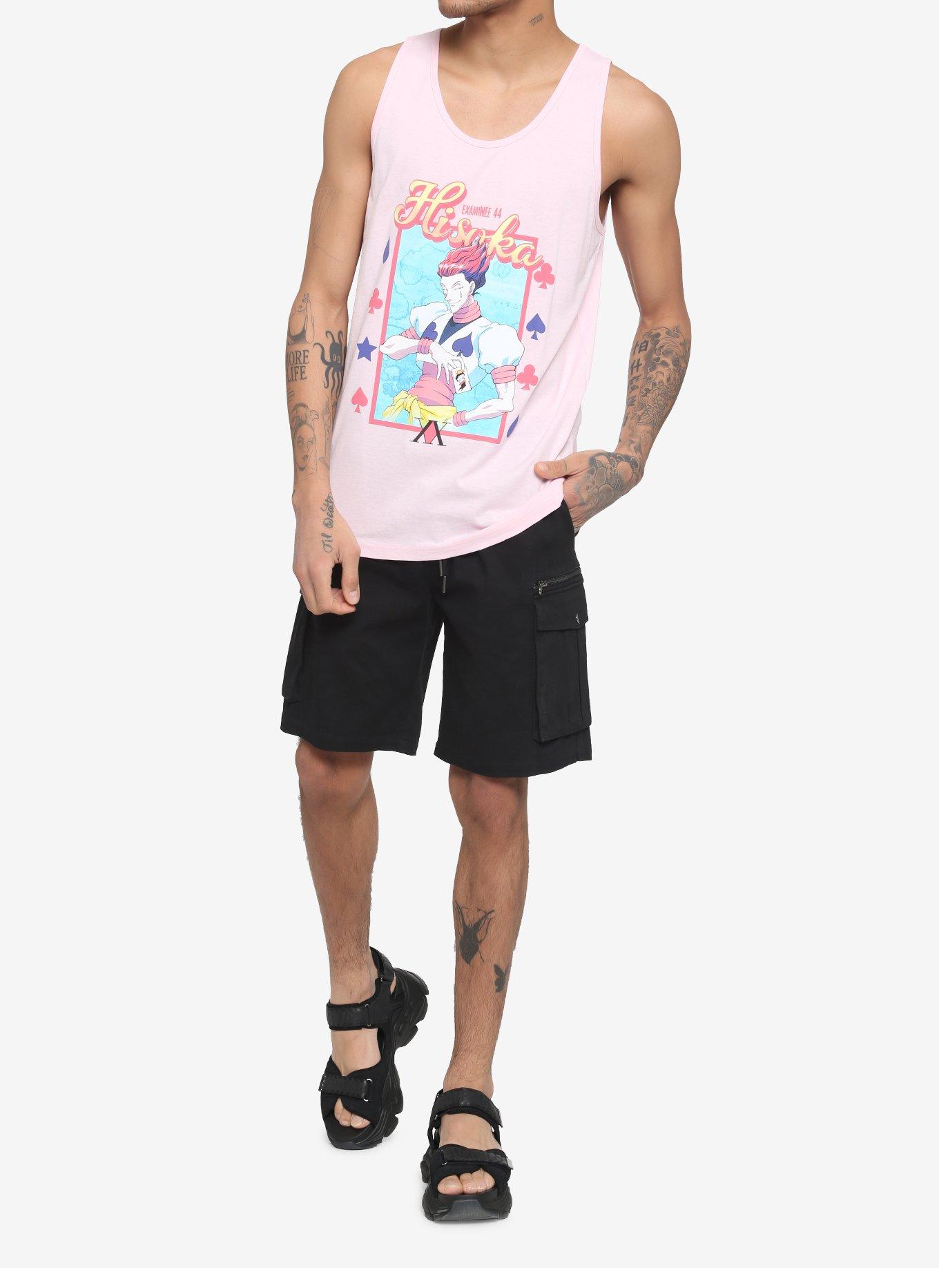 Hunter X Hunter Hisoka Pink Tank Top, LIGHT PINK, alternate