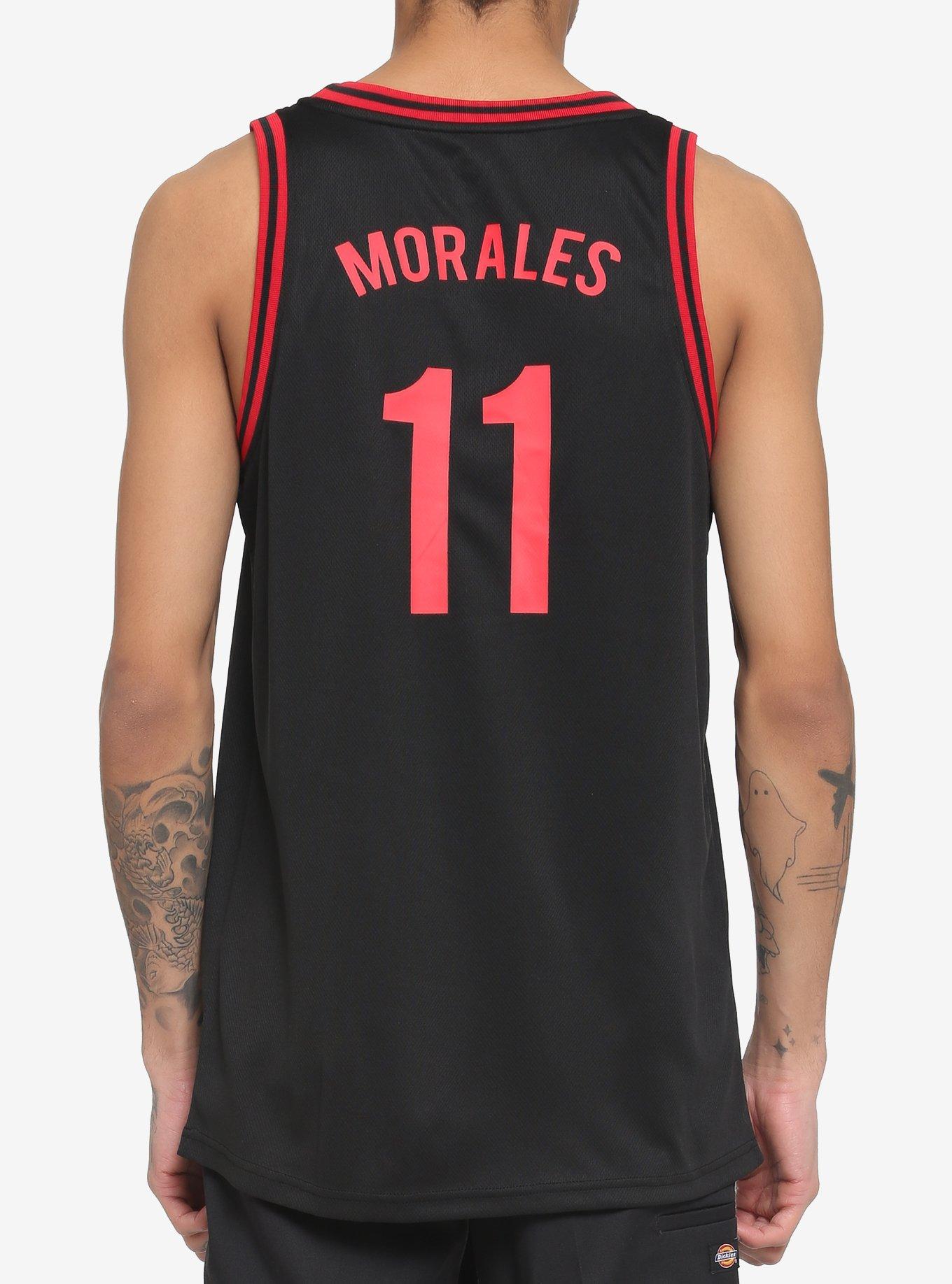 Marvel Spider-Man Miles Morales Basketball Jersey, RED, alternate