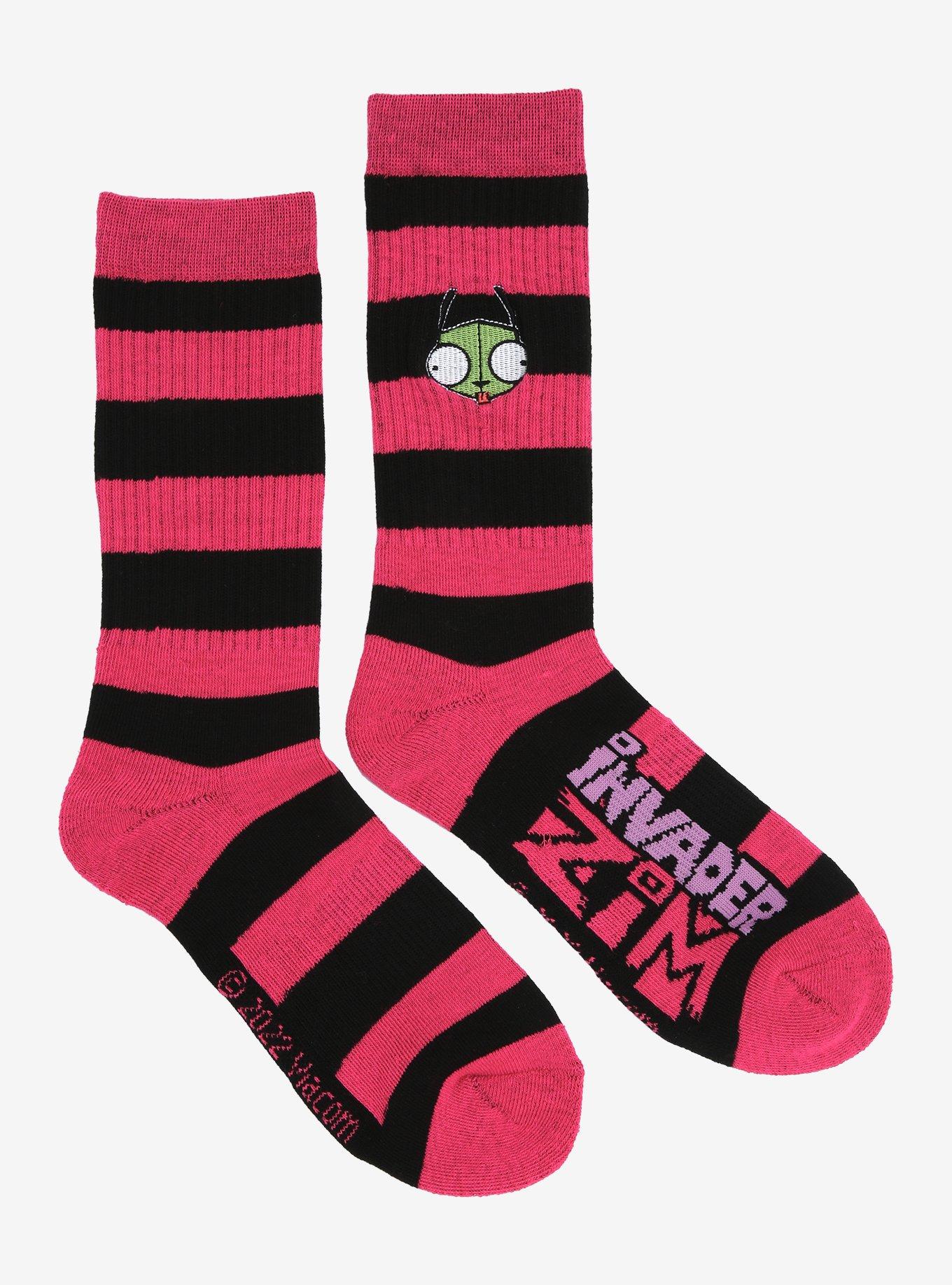 Invader Zim GIR Duo Crew Socks, , alternate