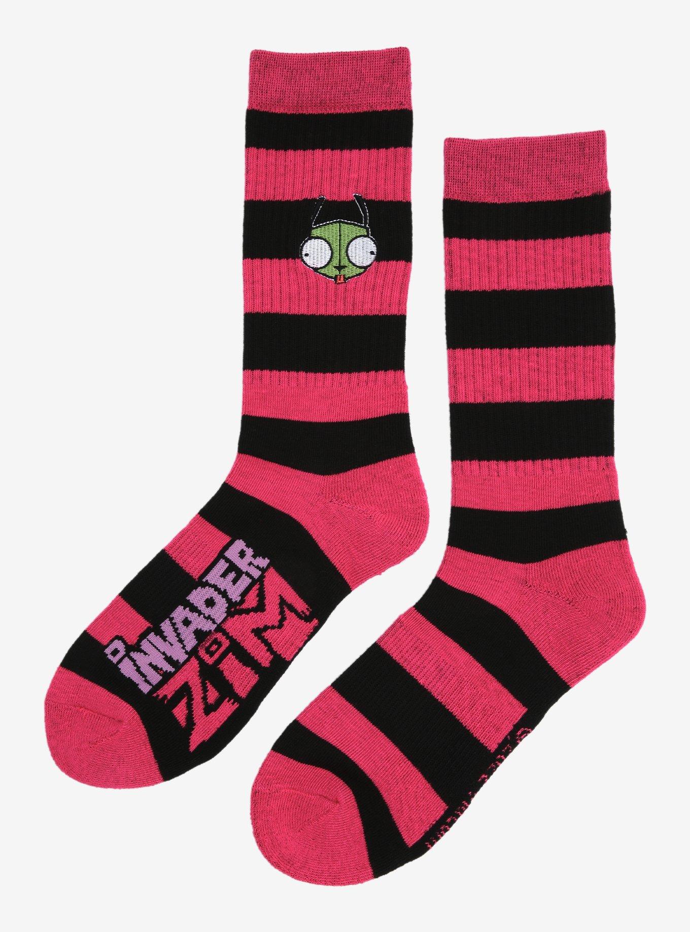 Invader Zim GIR Duo Crew Socks, , alternate