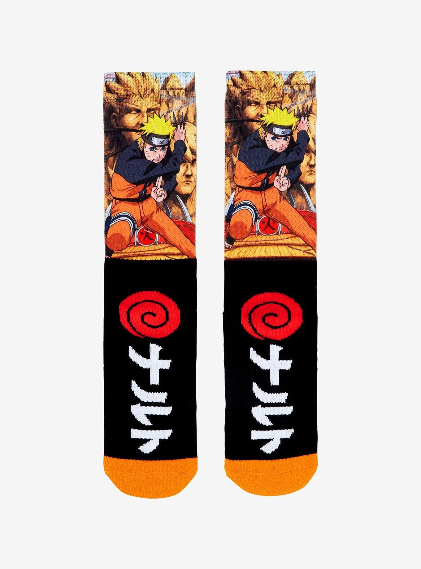 Naruto Shippuden Hokage Rock Crew Socks, , alternate - view 2