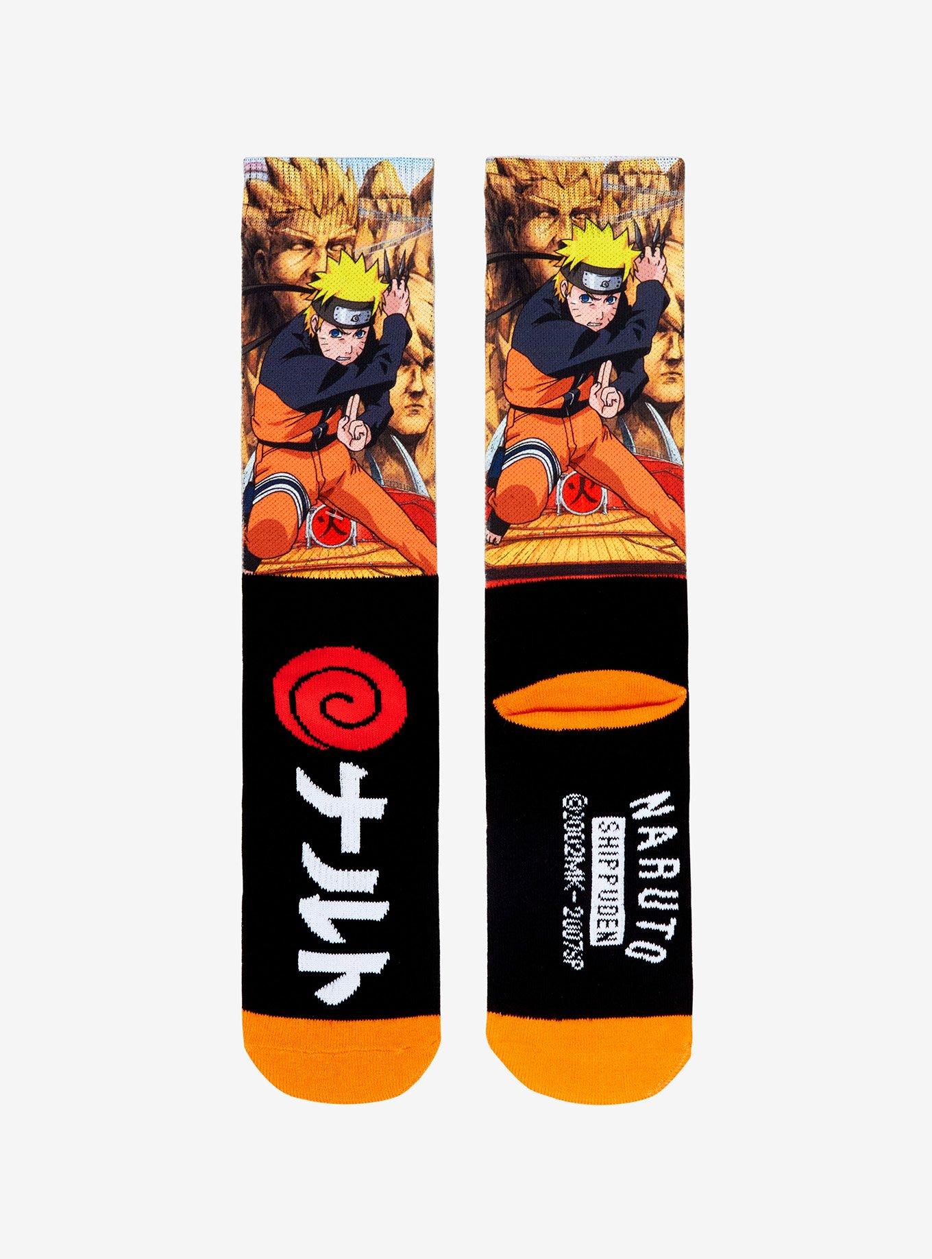 Naruto Shippuden Hokage Rock Crew Socks, , alternate - view 3