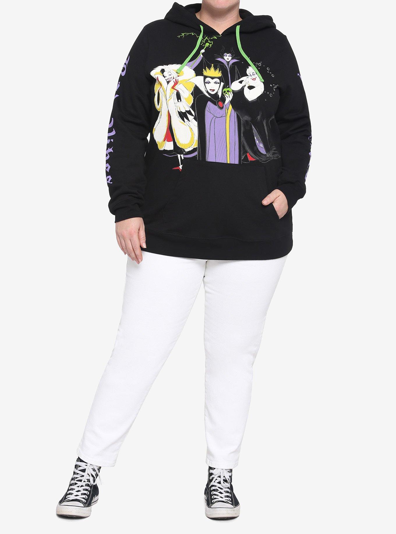 Disney Villains Bad Vibes Girls Hoodie Plus Size, MULTI, alternate