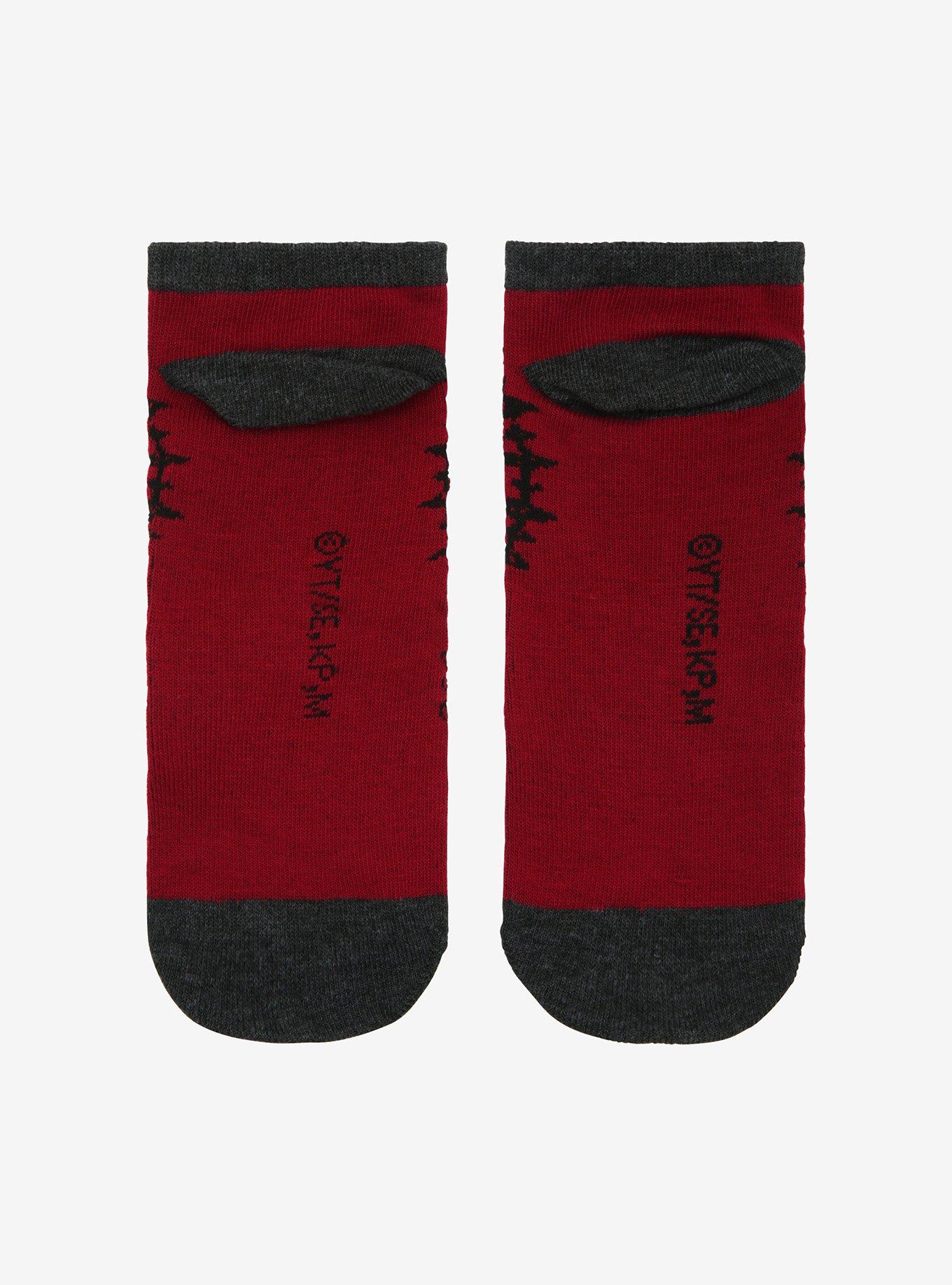 Black Butler Contract Seal No-Show Socks, , alternate