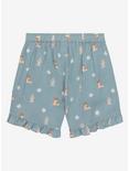 Disney Bambi & Thumper Floral Toddler Ruffle Shorts - BoxLunch Exclusive, SAGE GREEN, alternate
