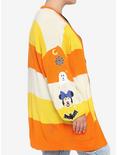 Disney Mickey Mouse Halloween Candy Corn Stripe Open Cardigan Plus Size, MULTI, alternate