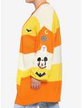 Disney Mickey Mouse Halloween Candy Corn Stripe Open Cardigan Plus Size, MULTI, alternate