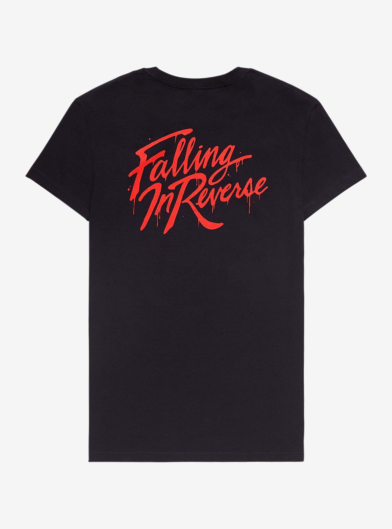 Falling In Reverse Vampire Lips Girls T-Shirt, BLACK, alternate