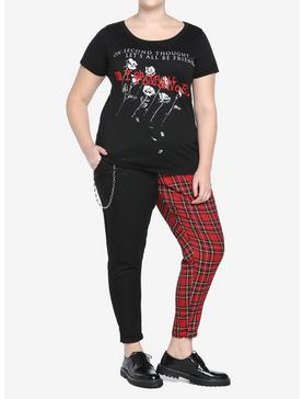 My Chemical Romance Be Friends Roses Girls T-Shirt Plus Size, , hi-res
