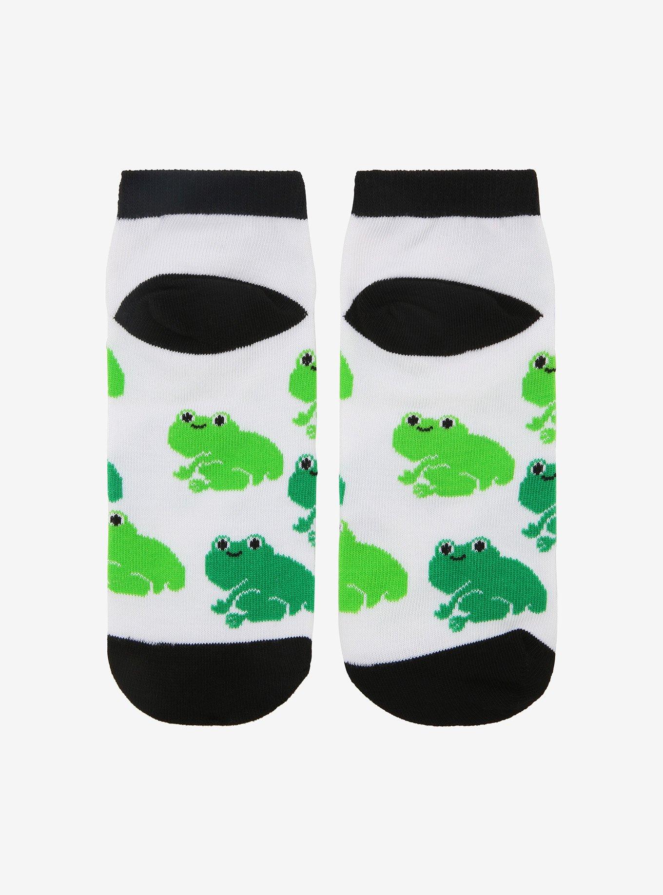 Frog Butt No-Show Socks, , alternate