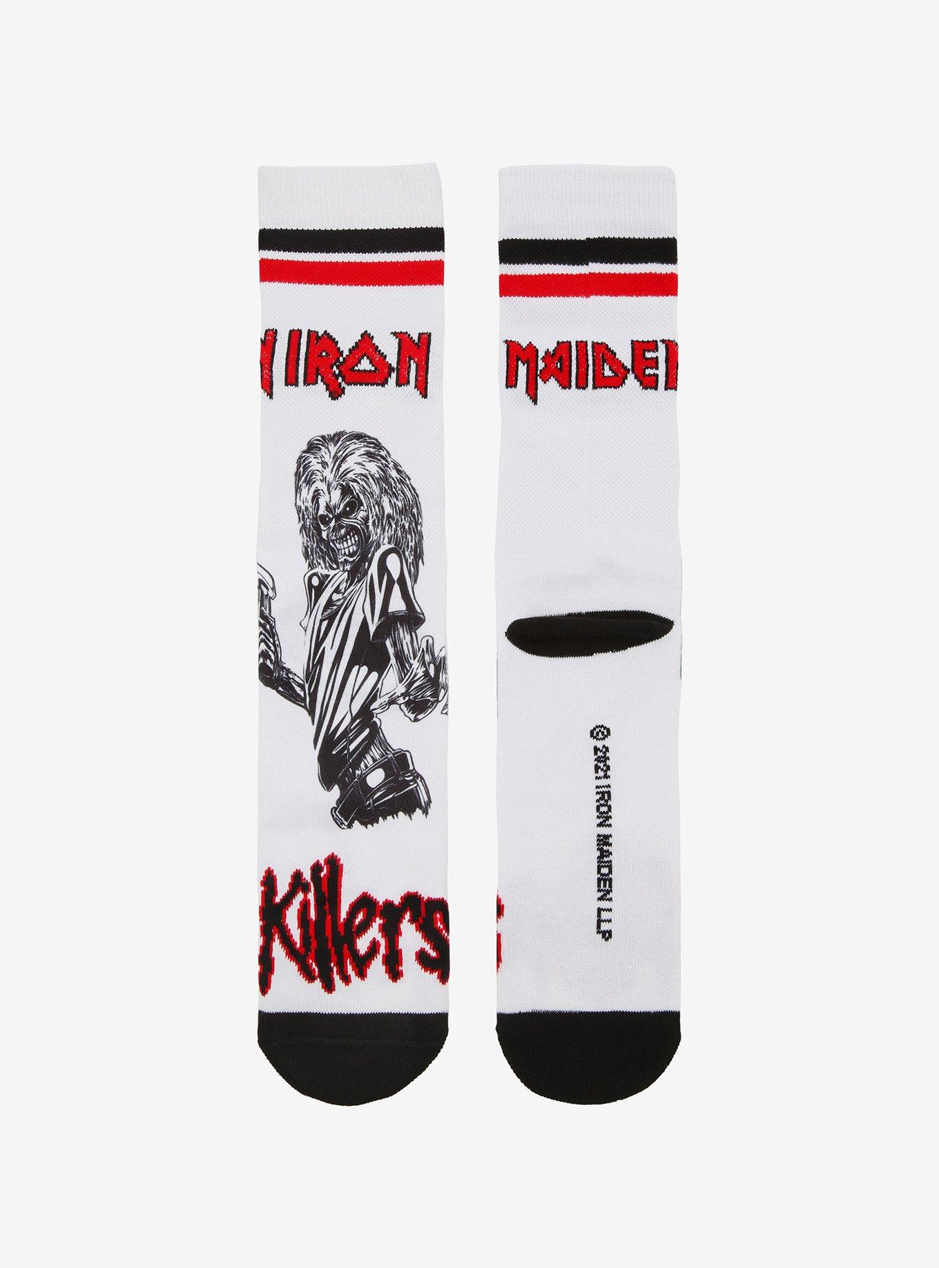 Iron Maiden Killers Varsity Crew Socks, , alternate