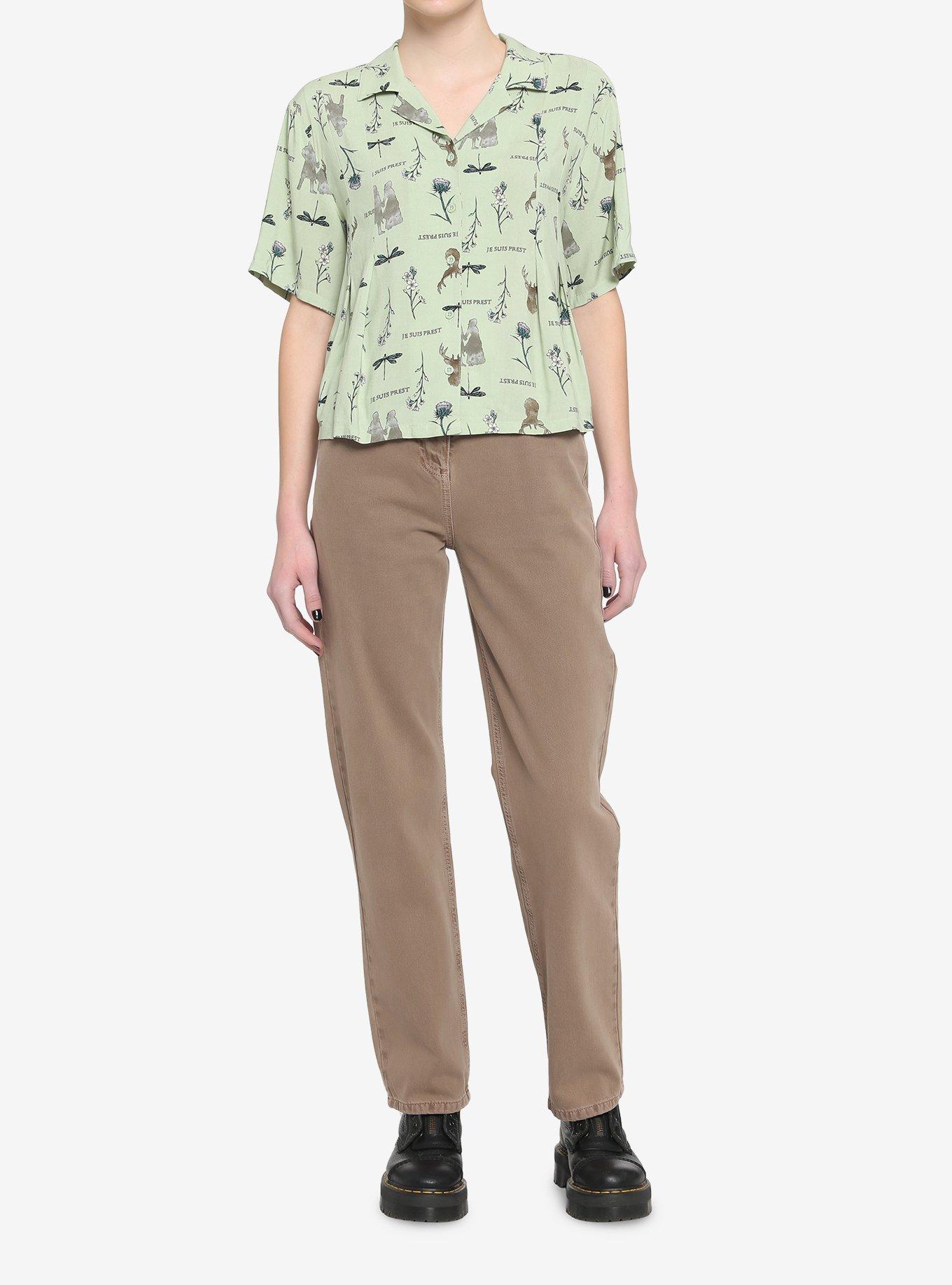 Outlander Floral Girls Woven Button-Up, MULTI, alternate