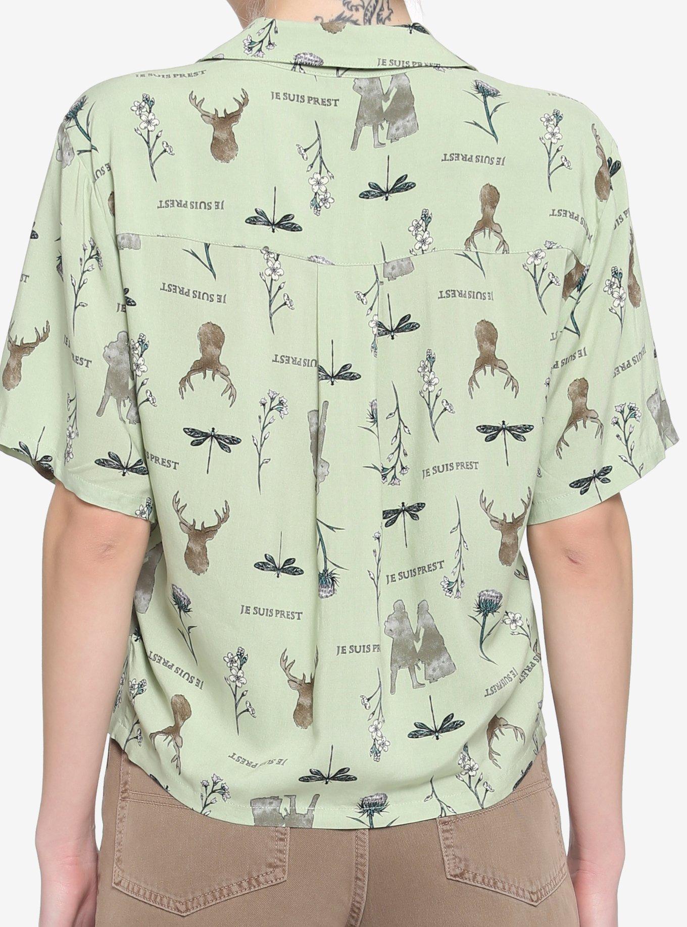 Outlander Floral Girls Woven Button-Up, MULTI, alternate