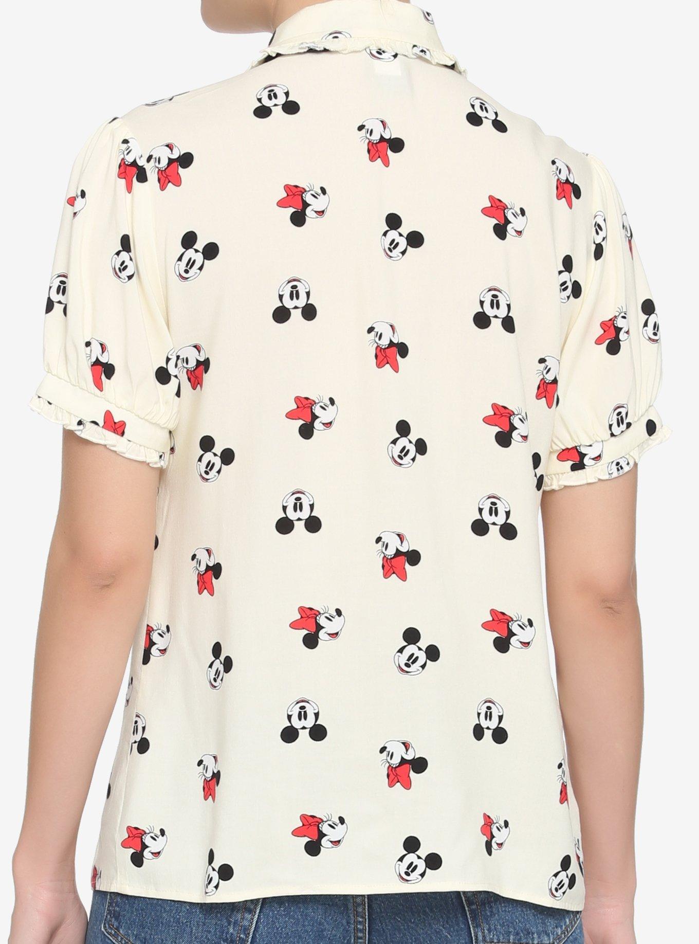 Her Universe Disney Mickey Mouse & Minnie Mouse Girls Woven Button-Up, MULTI, alternate