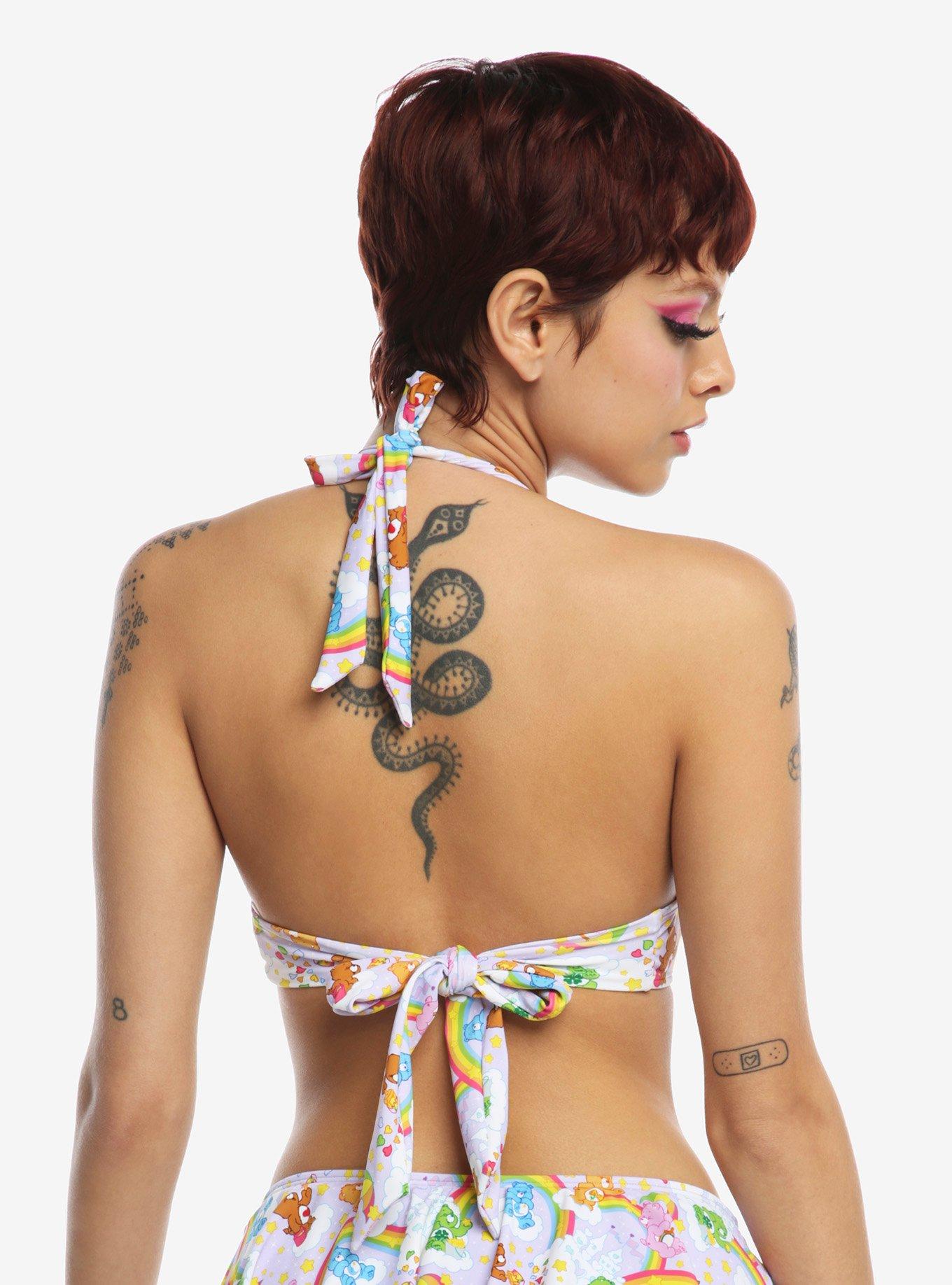 Care Bears Character Halter Triangle Swim Top, MULTI, alternate