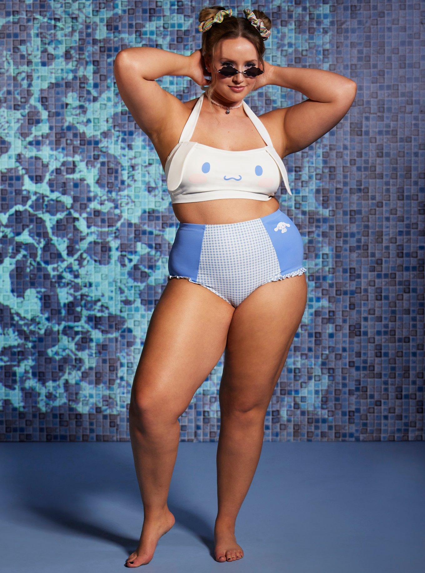 Cinnamoroll Halter Swim Top Plus Size, MULTI, alternate