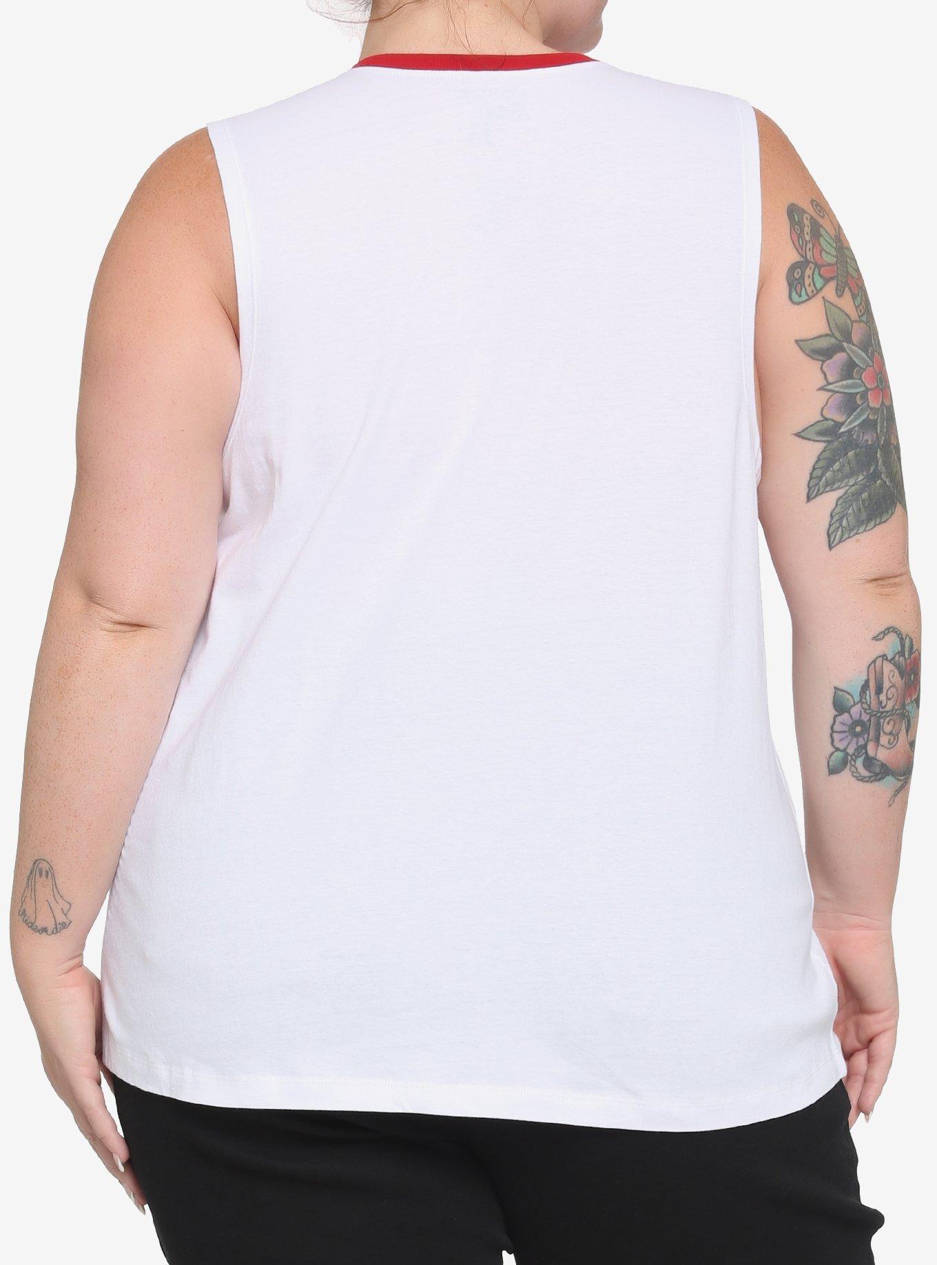 Friday The 13th Destructed Girls Muscle Top Plus Size, MULTI, alternate