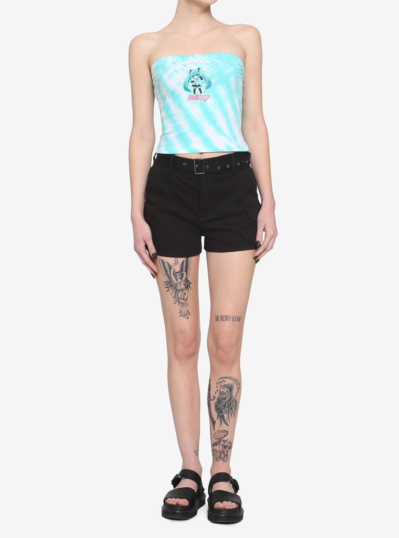 Hatsune Miku Tie-Dye Girls Tube Top, MULTI, alternate