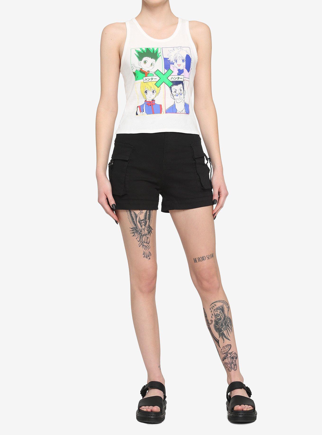 Hunter X Hunter Color Grid Girls Tank Top, MULTI, alternate