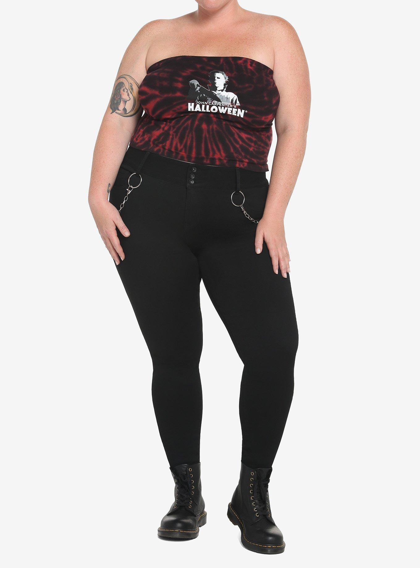 Halloween Red Washed Girls Tube Top Plus Size, MULTI, alternate