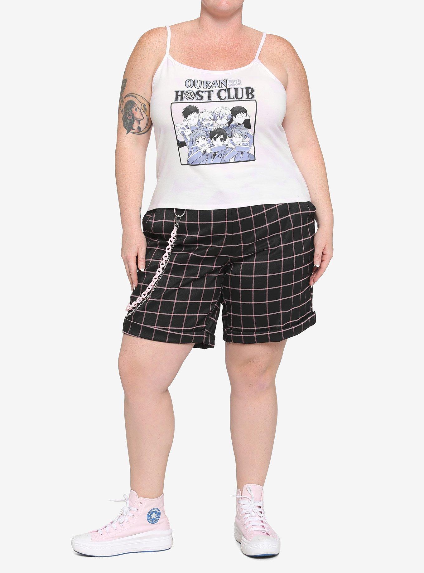 Ouran High School Host Club Group Girls Crop Cami Plus Size, MULTI, alternate