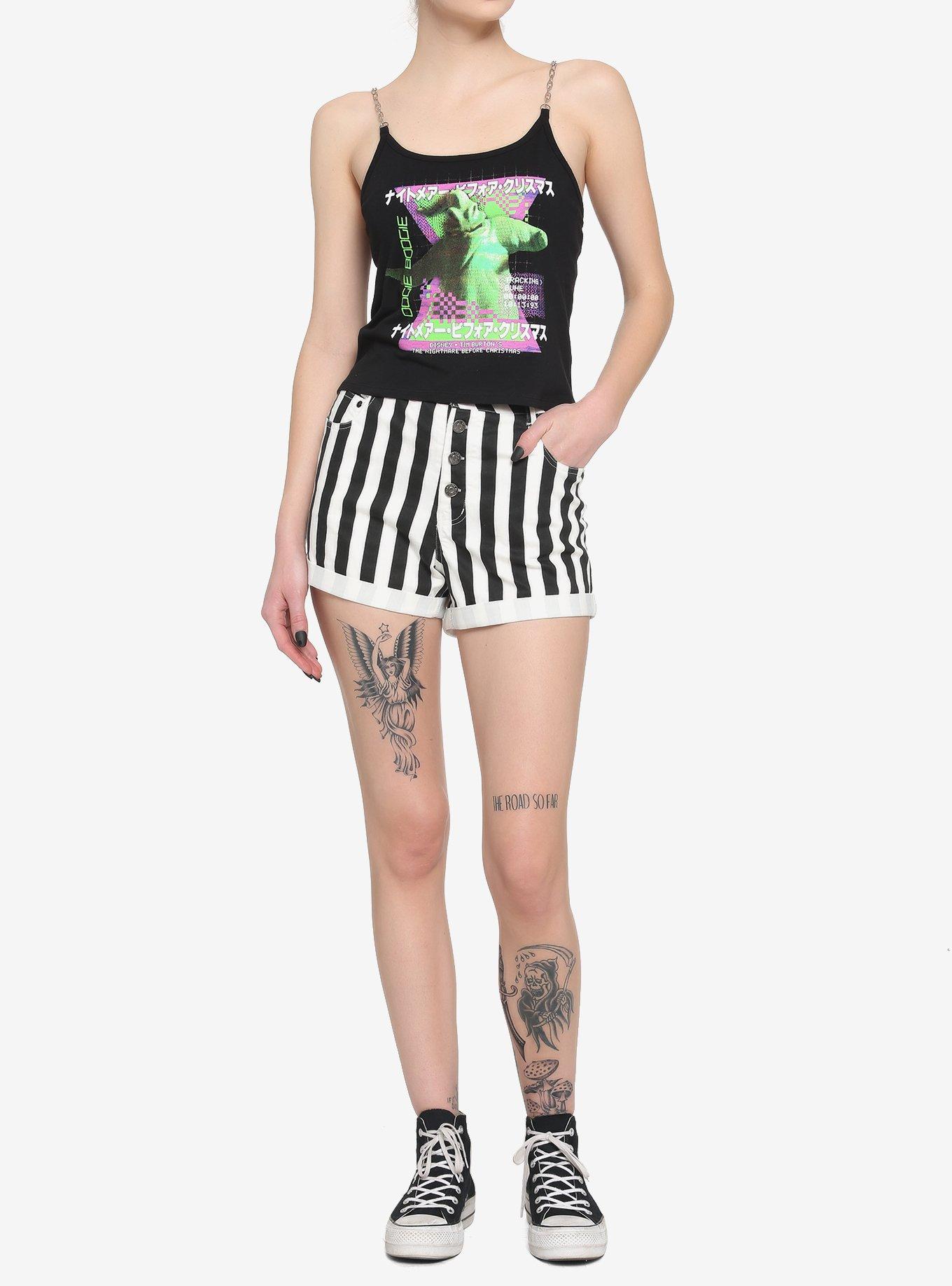 The Nightmare Before Christmas Oogie Boogie Chain Girls Crop Cami, MULTI, alternate