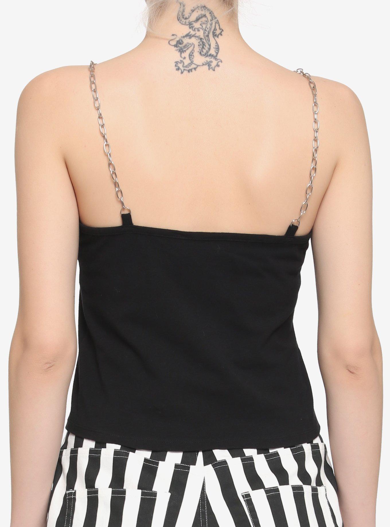 The Nightmare Before Christmas Oogie Boogie Chain Girls Crop Cami, MULTI, alternate