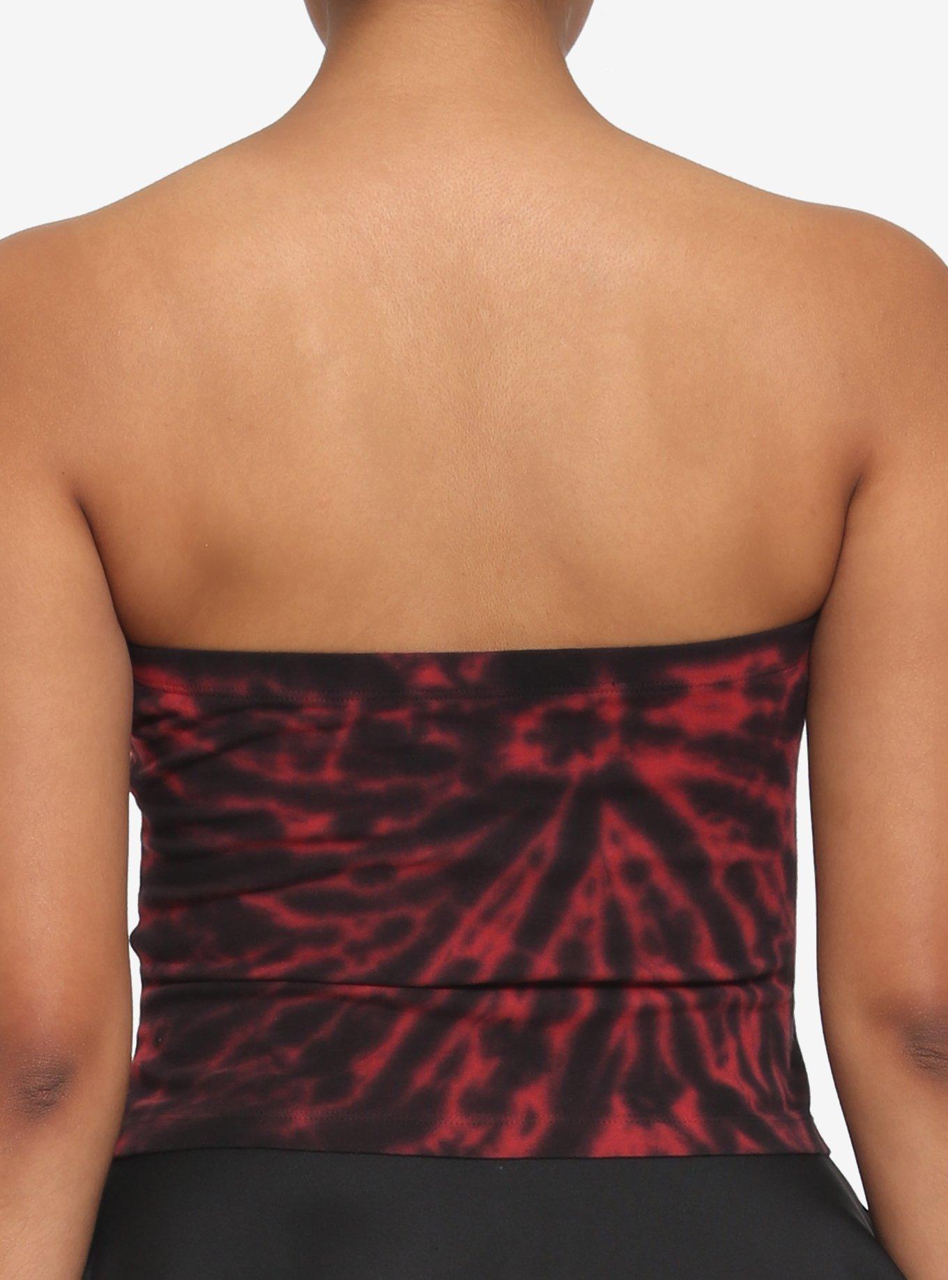 Halloween Red Washed Girls Tube Top, MULTI, alternate