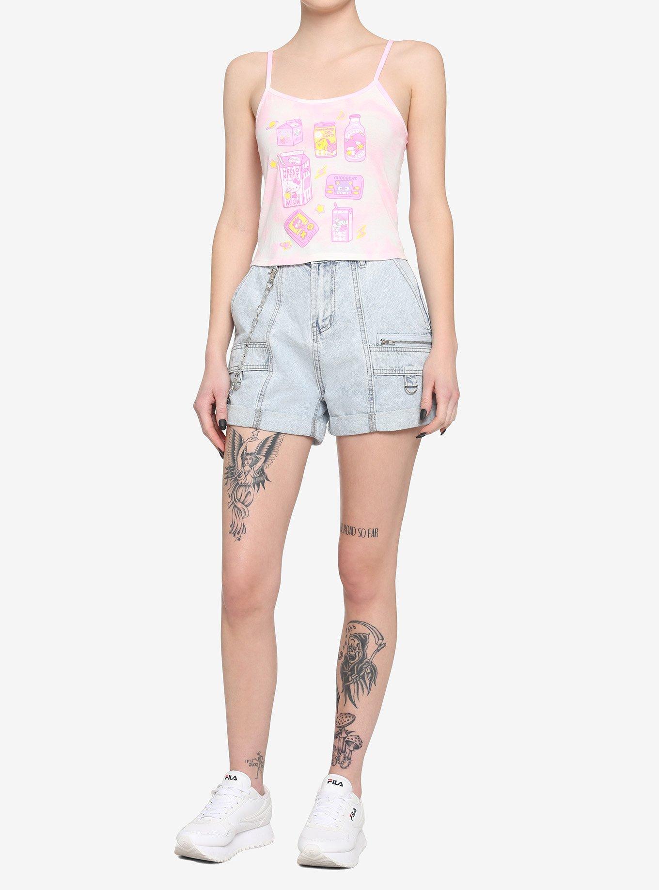 Hello Kitty Snacks Girls Crop Cami, MULTI, alternate