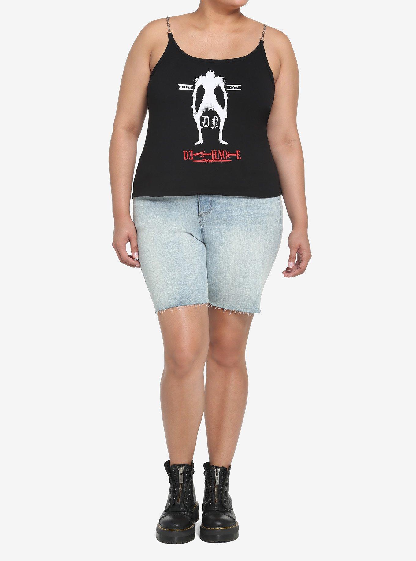 Death Note Chain Strap Girls Cami Plus Size, MULTI, alternate