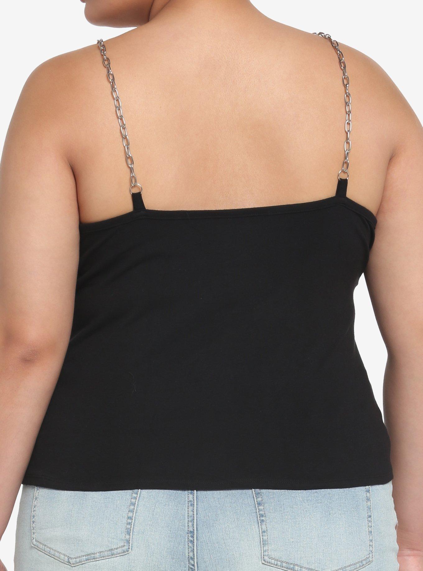 Death Note Chain Strap Girls Cami Plus Size, MULTI, alternate