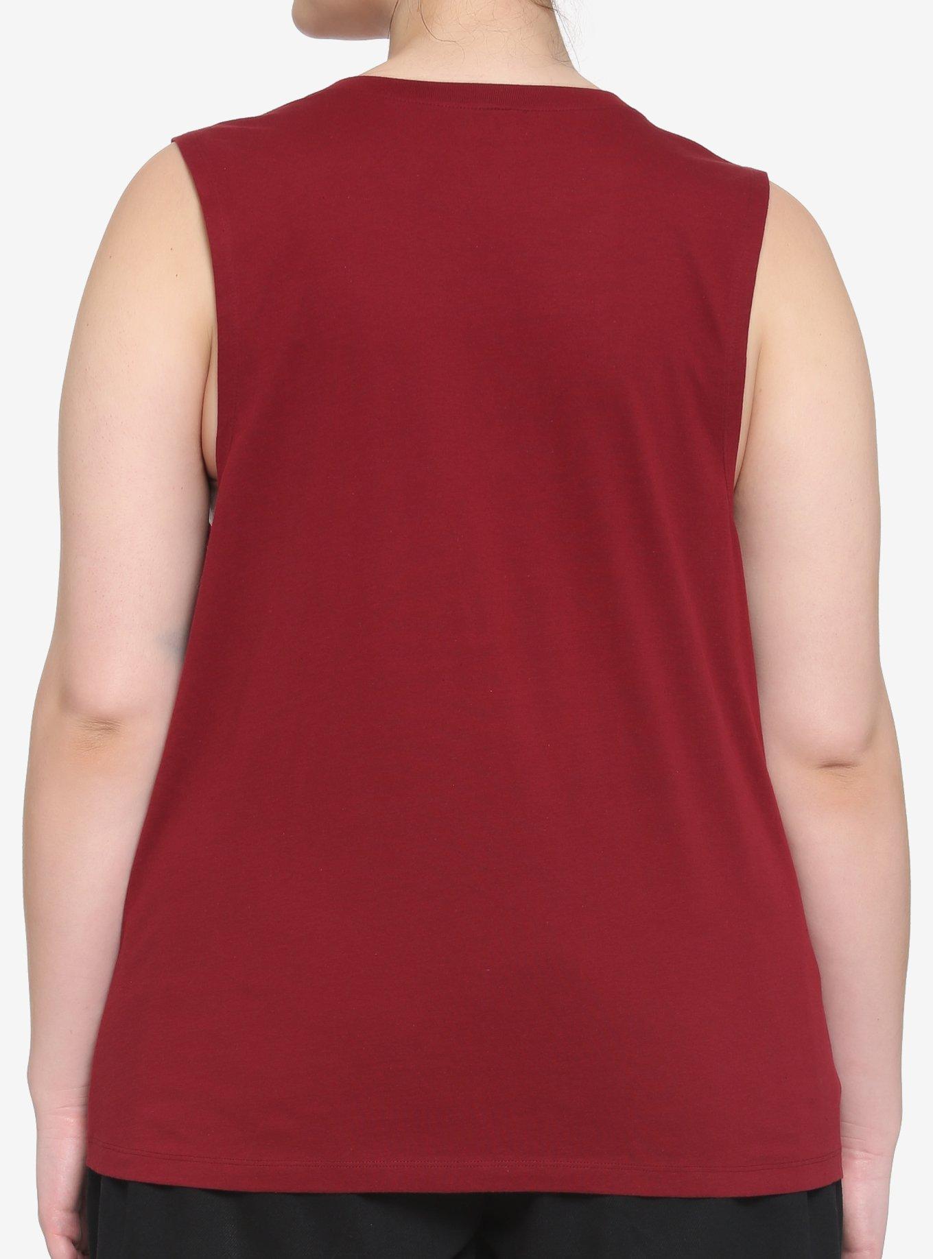 Beetlejuice Handbook For The Recently Deceased Destructed Girls Muscle Top Plus Size, MULTI, alternate