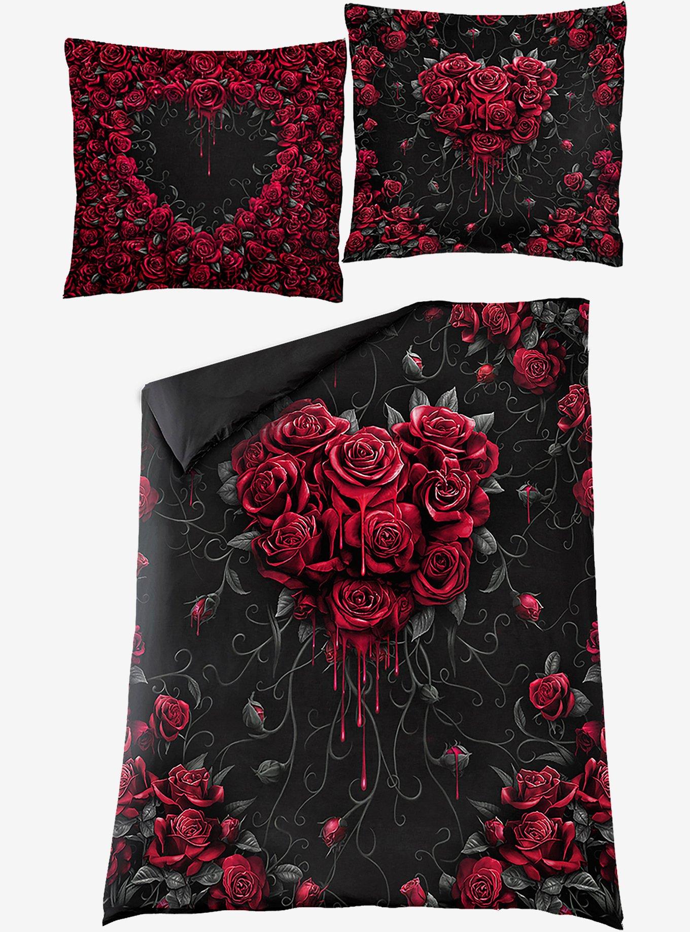 Bleeding Heart Single Duvet Bedding Set, , alternate