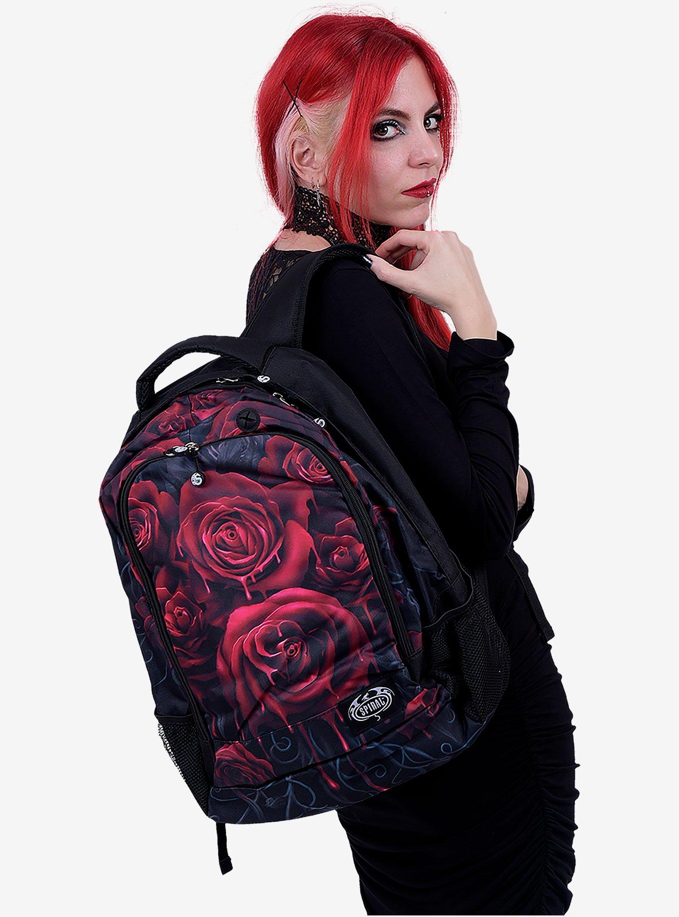 Blood Rose Laptop Backpack, , alternate