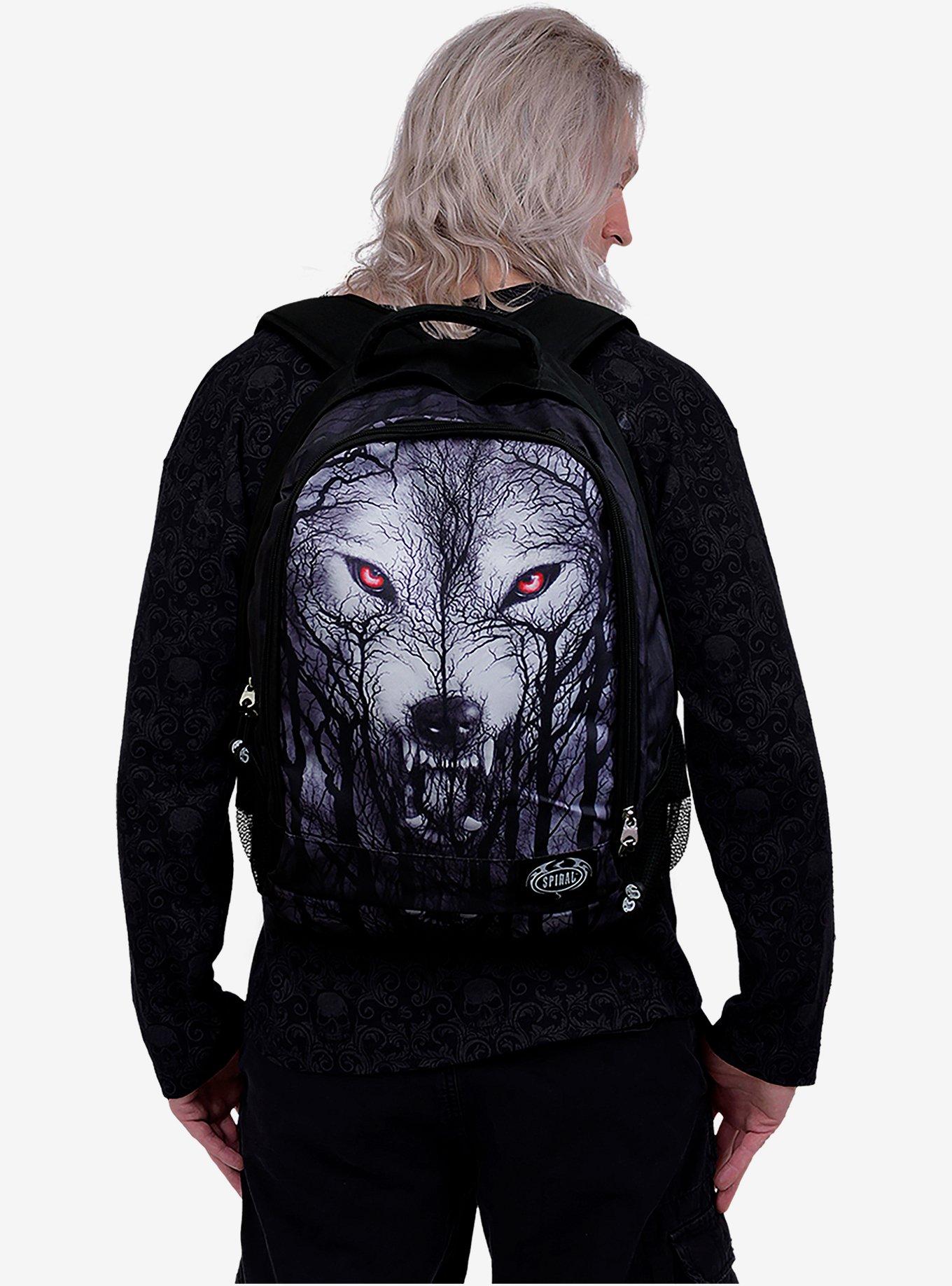 Forest Wolf Laptop Backpack, , alternate