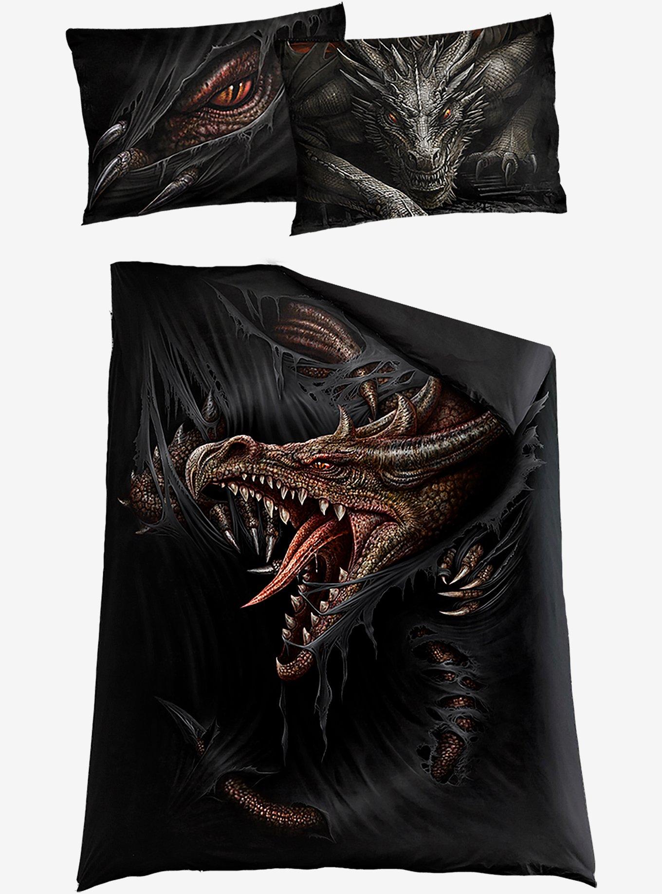 Majestic Draco Single Duvet Reversible Bedding Set, , alternate