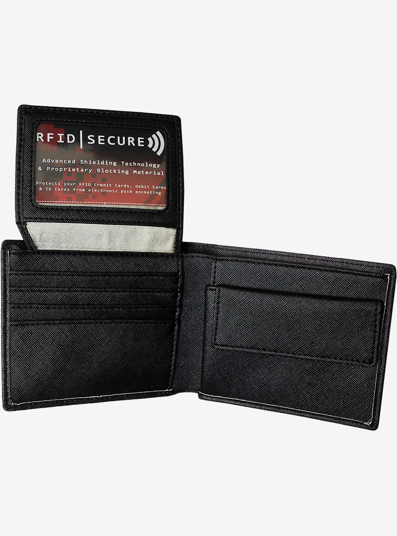 Skull Scroll Bifold RFID Wallet, , alternate