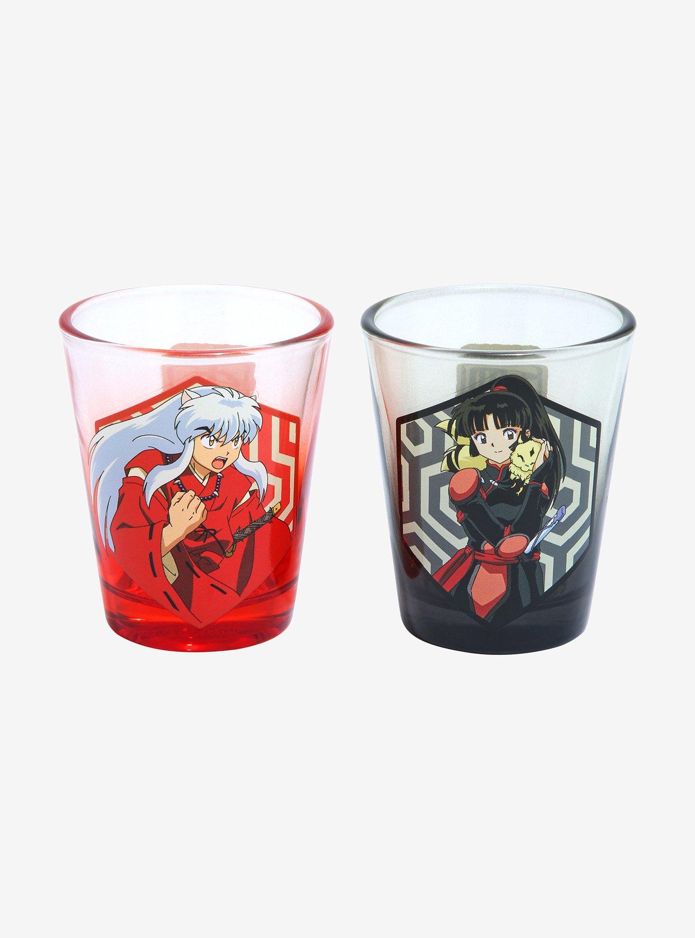 InuYasha Character Portraits Ombre Mini Glass Set, , alternate