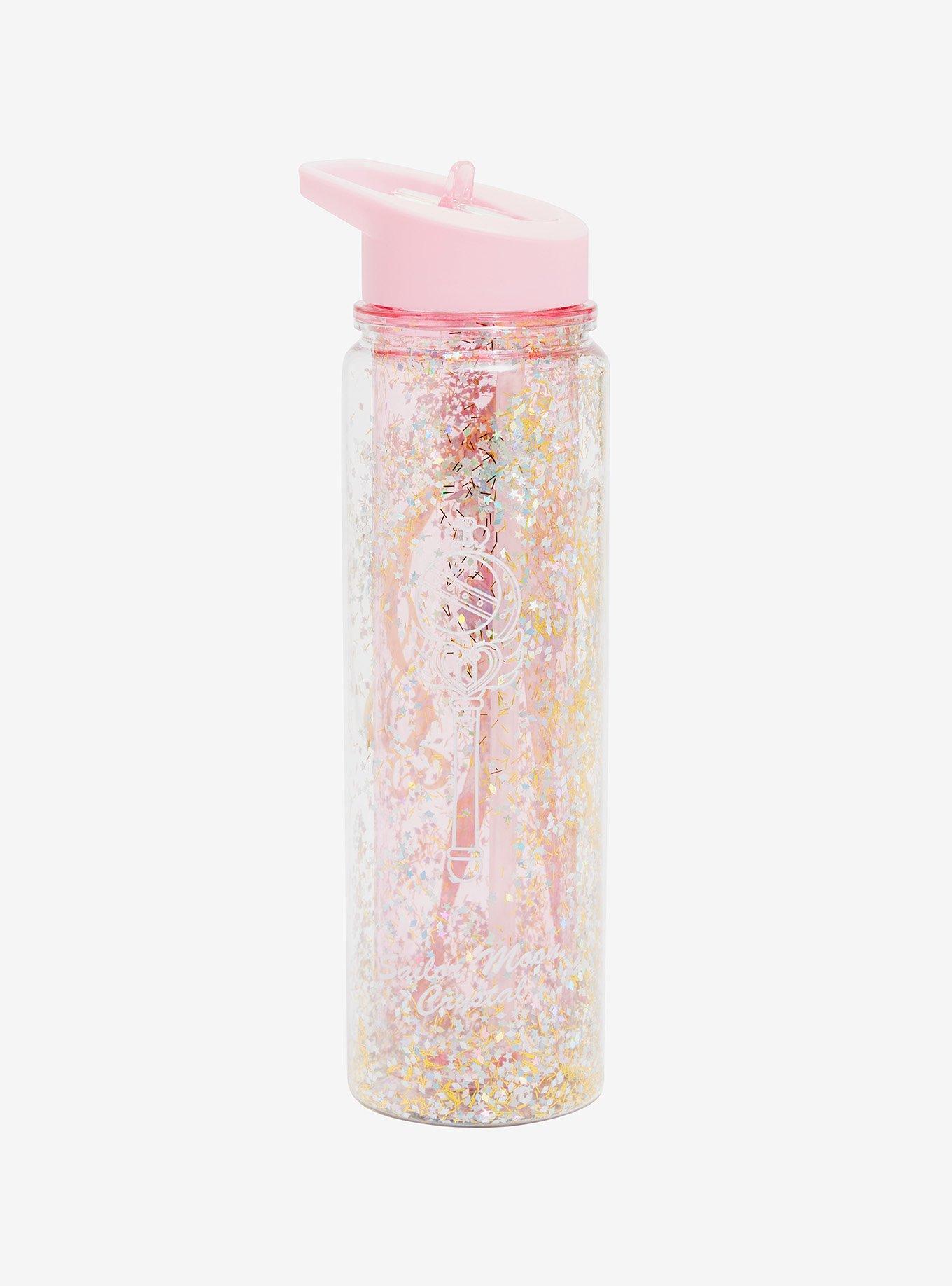 Sailor Moon Crystal Sailor Moon Character Portrait Glitter Water Bottle, , alternate