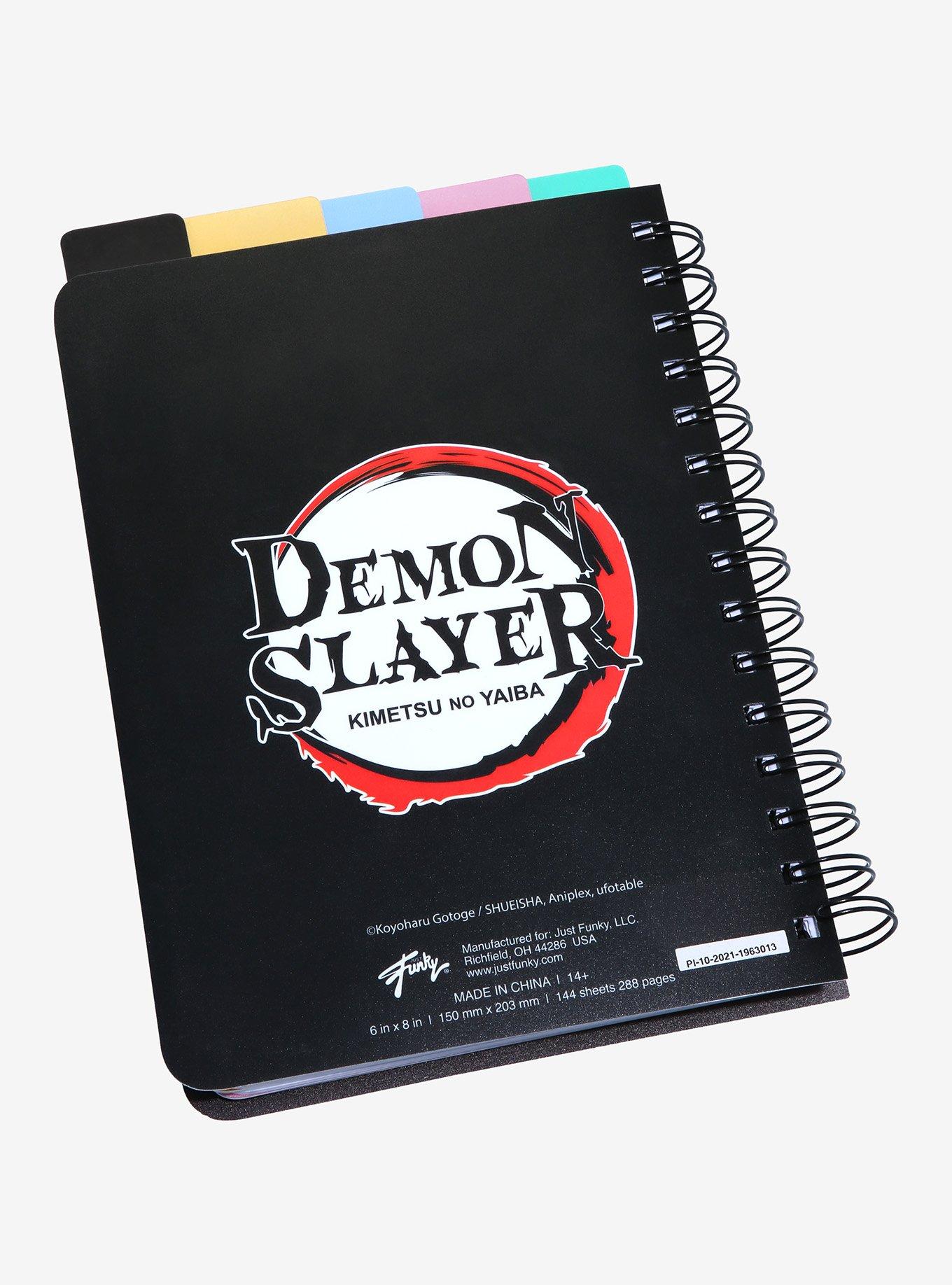 Demon Slayer: Kimetsu no Yaiba Tanjiro Kamado Water Breathing Tab Journal, , alternate