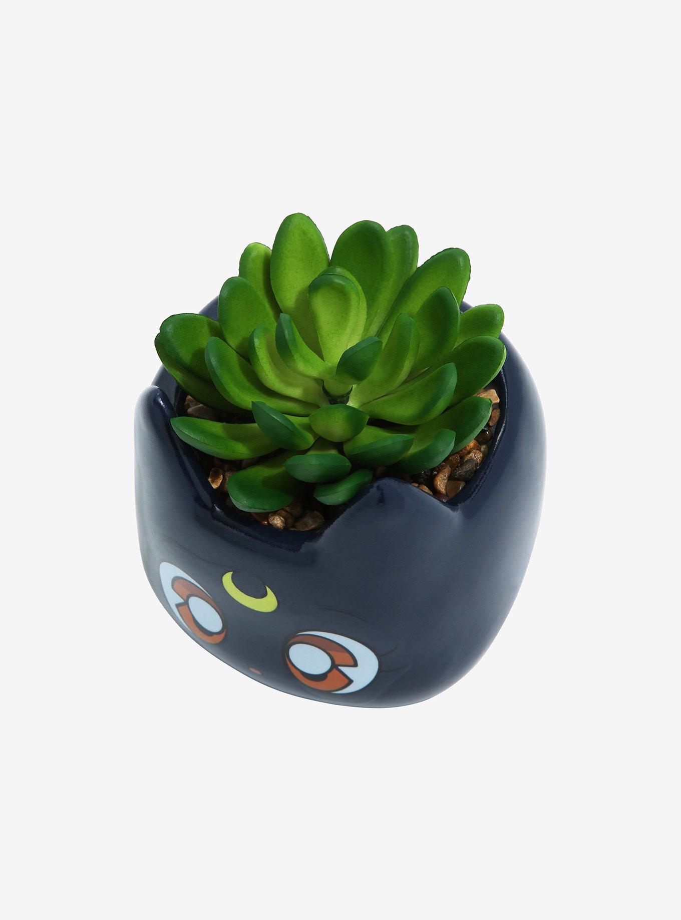 Sailor Moon Luna Faux Succulent Planter, , alternate